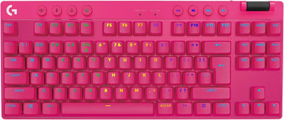 Logitech G PRO X TKL Lightspeed kabellose Gaming-Tastatur - Magenta - US INT'L - Tactile