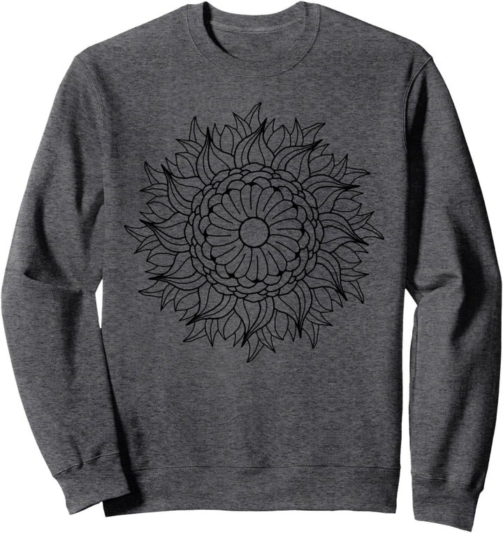 Retro Flower & Nature Mandala Minimalist Hipster Graphic Sweatshirt