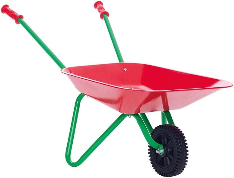 Fündig Schubkarre aus Metall - 50 kg belastbar - Gartenarbeit - Zuverlässigkeit - Kinderschubkarre -