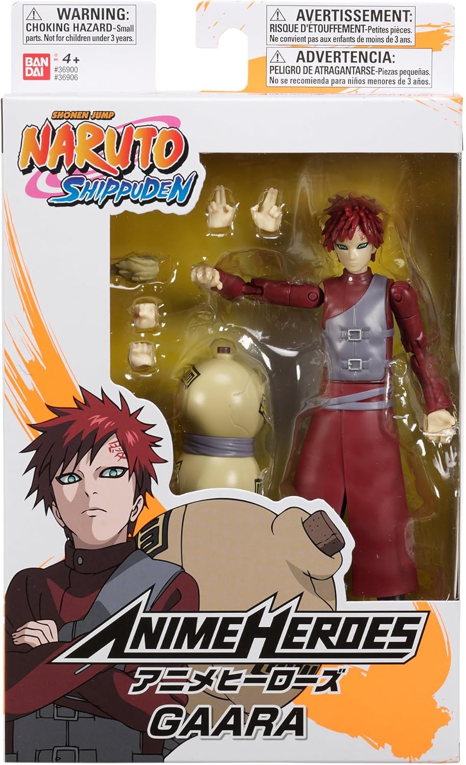 Bandai – Anime Heroes – Naruto Shippuden – Anime Heroes Figur 17 cm – Gaara – 36906, Gaara