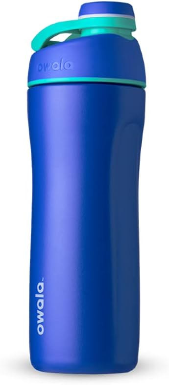 Owala Twist Edelstahl Trinkflasche mit Drehverschluss, 560ml, Smooshed Blueberry 560 ml Smooshed Blu