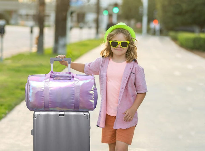Sporttasche Teenager Mädchen Multifunktion Reisetaschen Trainingstasche Tanztasche Gymnastiktasche M