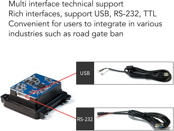 Eingebetteter Barcode-Scanner, 1D-2D-QR-Code, Omnidirektional, Eingebetteter Mini-USB-Scan-Leser mit