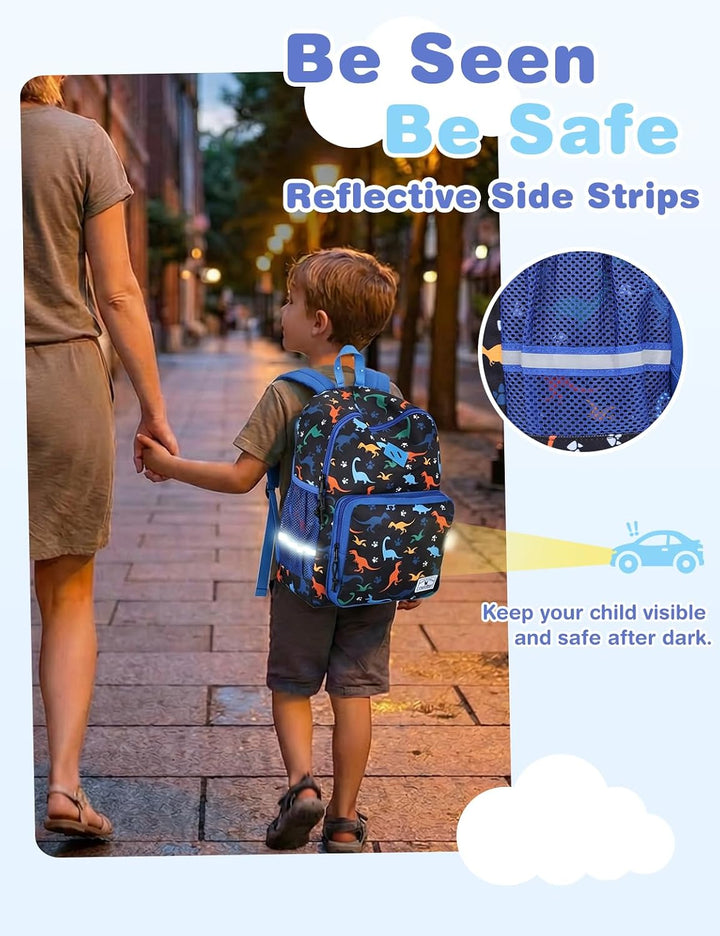 VX VONXURY Schulrucksack, Convertible Vorschule Kleinkind Jungen Bookbag Passt A4 Ordner (Blue Shark
