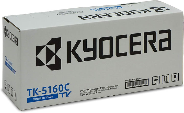 Kyocera TK-5160C Toner Cyan. Original Toner-Kartusche 1T02NSCNL0. Kompatibel für ECOSYS P7040CDN, gr