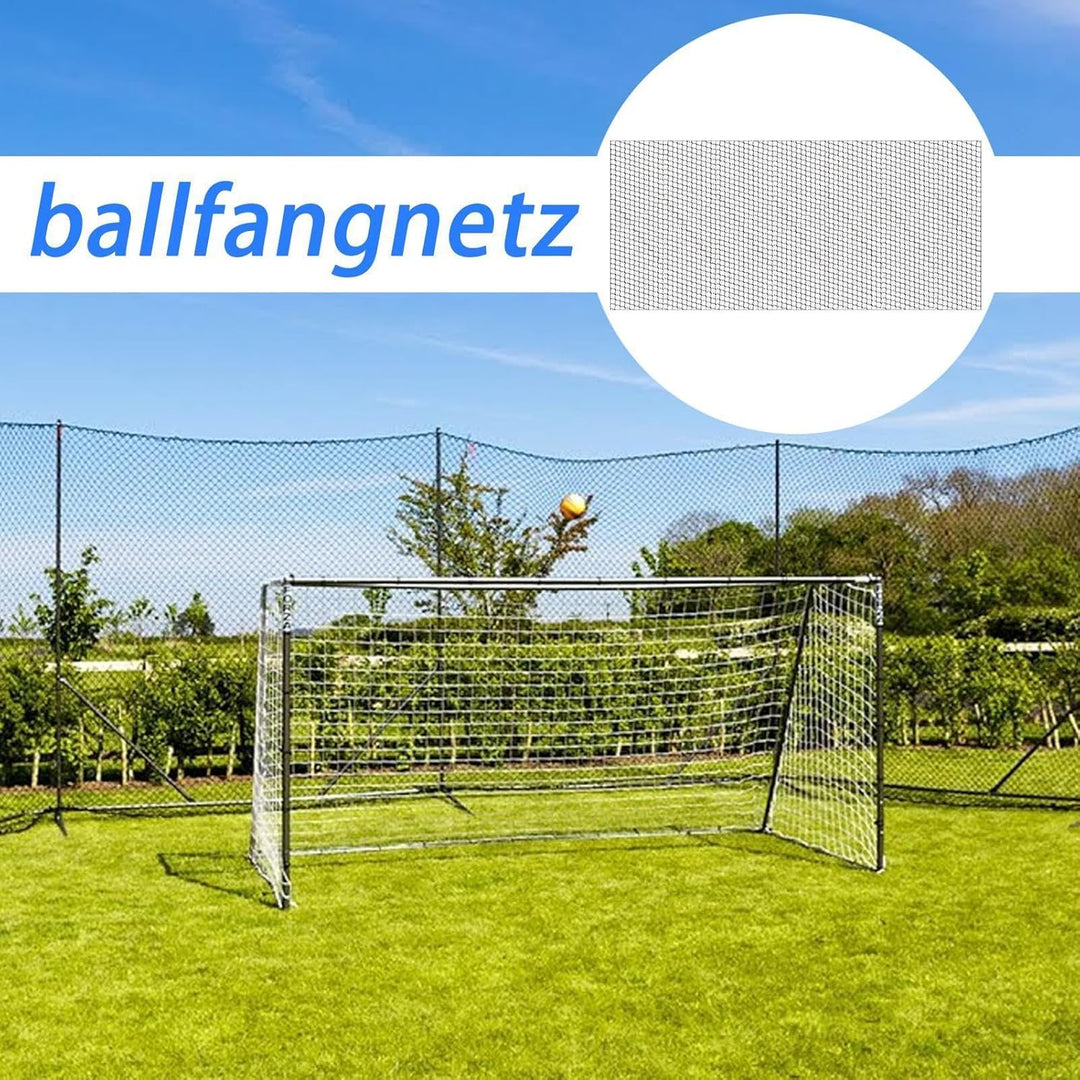 Ballfangnetz für Soccer-Training Fussballnetze für den Garten und Hinterhof Schwarz L, Schwarz L