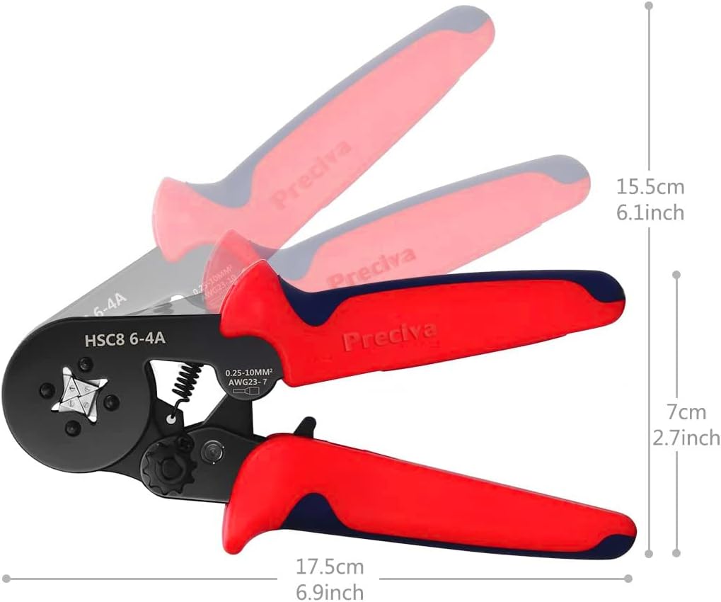 Crimpzangen Aderendhülsen Set, Preciva Aderendhülsenzange mit 1200 stück Aderendhülsen Tool Kit 0,25