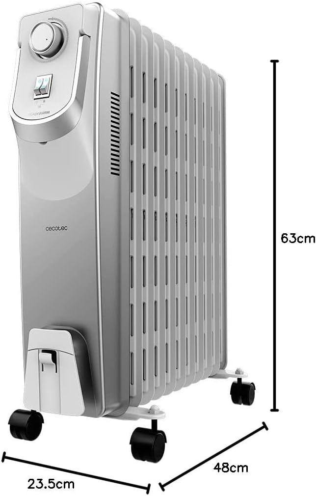Cecotec Ölkühler ReadyWarm 11000 Space 360º. 11 Modulen, 2500 W, 360º-Technologie, 3 Leistungsstufen