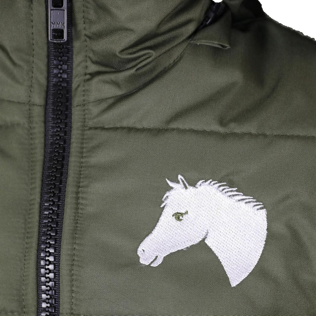 MS-Trachten Kinder Winter Reitweste Winterweste Mia Oliv Grün warm gefüttert 122-128 Grün, 122-128 G
