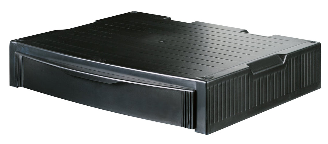 HAN 9250-13, MONITOR STAND, Profi Monitorständer mit 1 Schublade, Stabil, Schick und stapelbar, schw