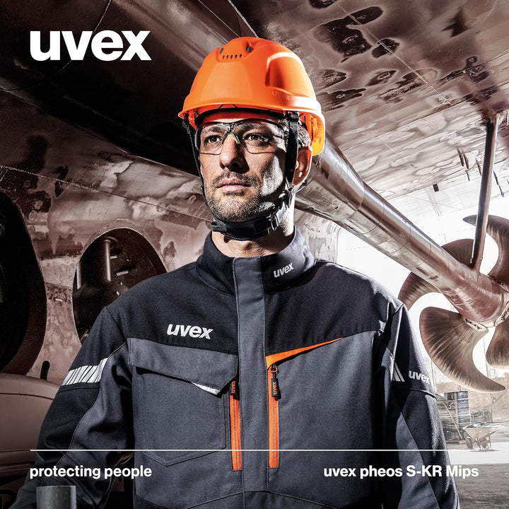 uvex pheos S-KR MIPS Schutzhelm - Industrieschutzhelm - MIPS-Technologie, stufenlose Weitenregulieru