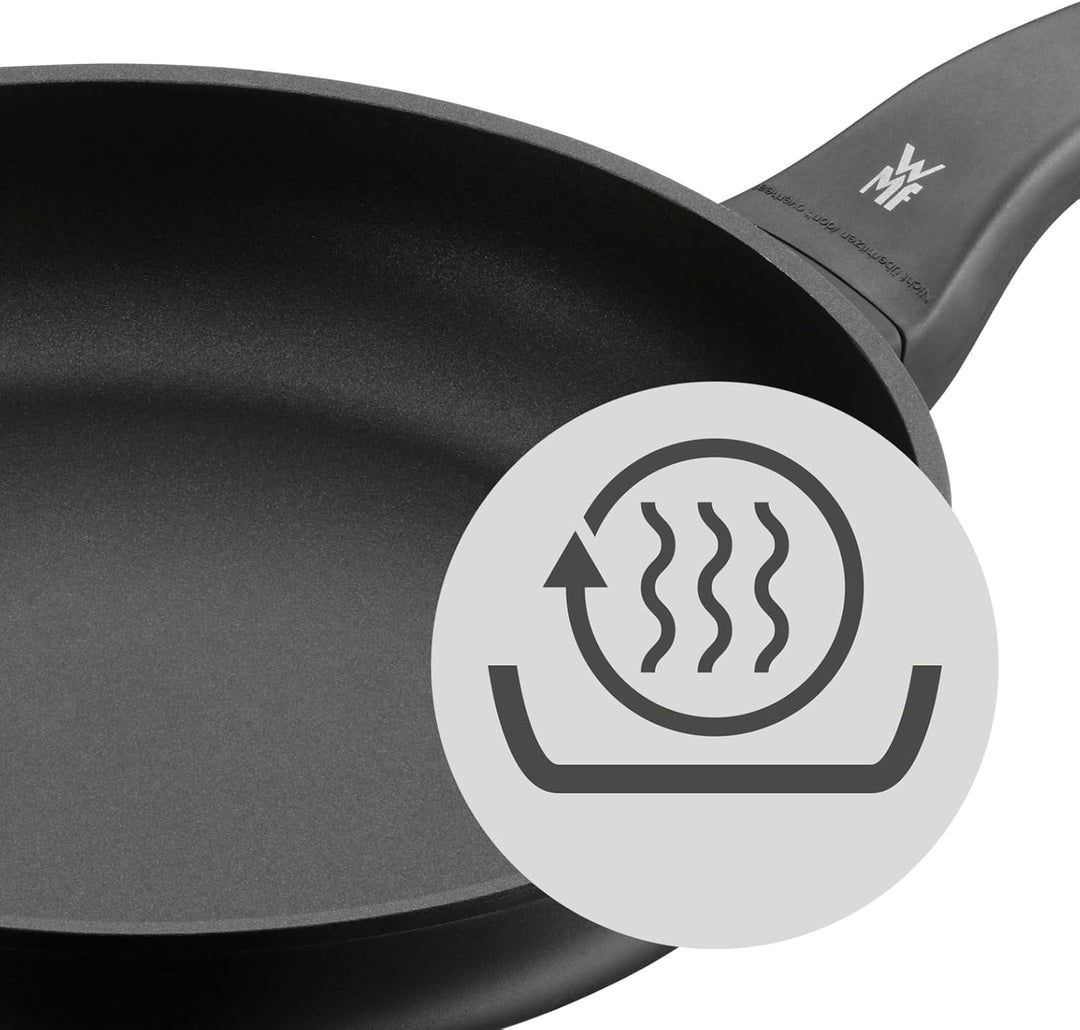 WMF PermaDur Excellent Bratpfanne Induktion 24 cm, Aluminium beschichtet, Kunststoffgriff mit Flamms