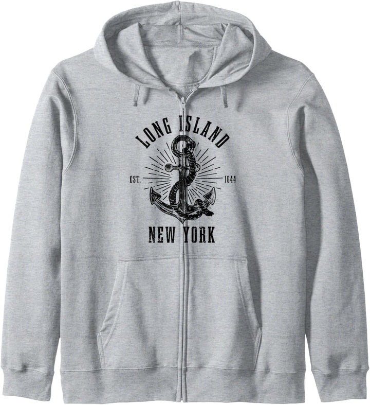 Long Island New York NY Anker USA Amerika Vintage Kapuzenjacke