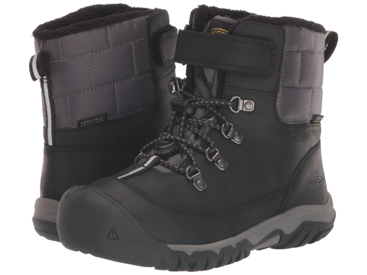KEEN Unisex Kinder Kanibou Waterproof Schneestiefel 24 EU Black Magnet, 24 EU Black Magnet