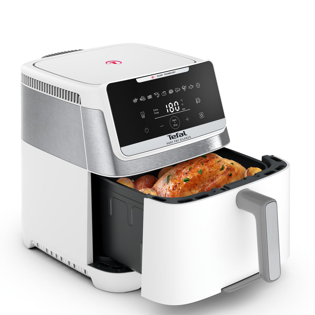 Tefal Easy Fry Silence Heissluftfritteuse, 7 L Fassungsvermögen, Silent-Technologie, 10 voreingestel