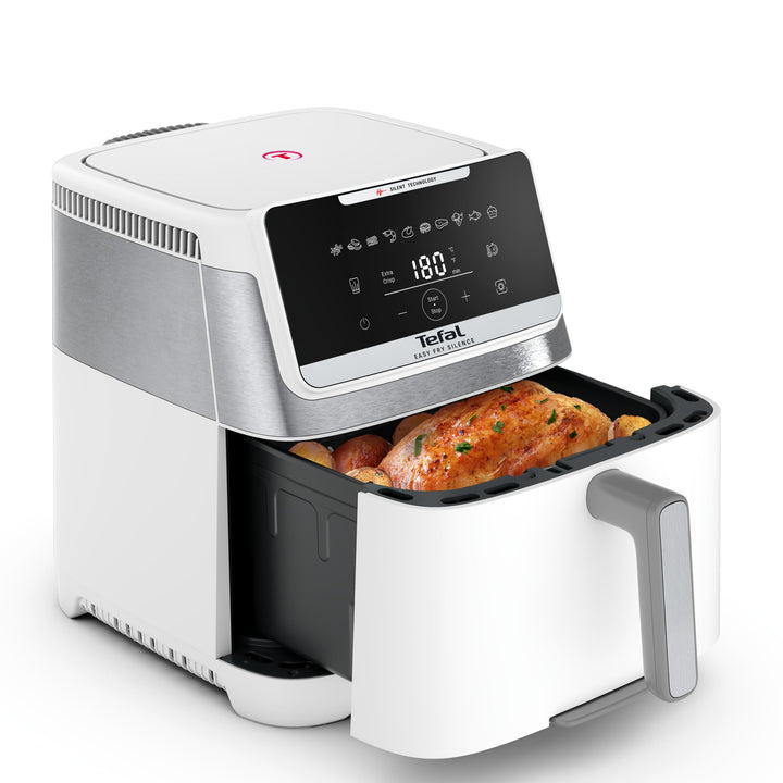 Tefal Easy Fry Silence Heissluftfritteuse, 7 L Fassungsvermögen, Silent-Technologie, 10 voreingestel
