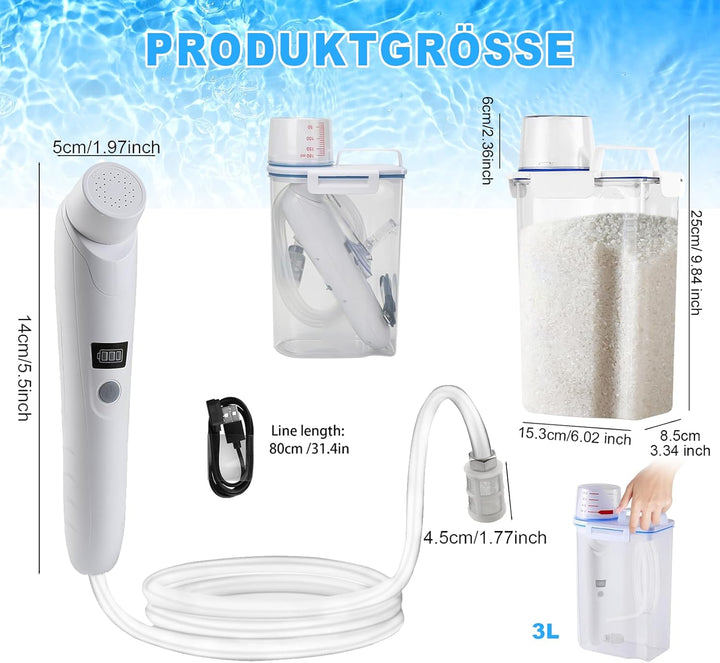 Tragbares bidet Elektrisches Bidet-Reise-Bidet Reise Bidet Handbrause mit 3 L Wassertank für Toilett