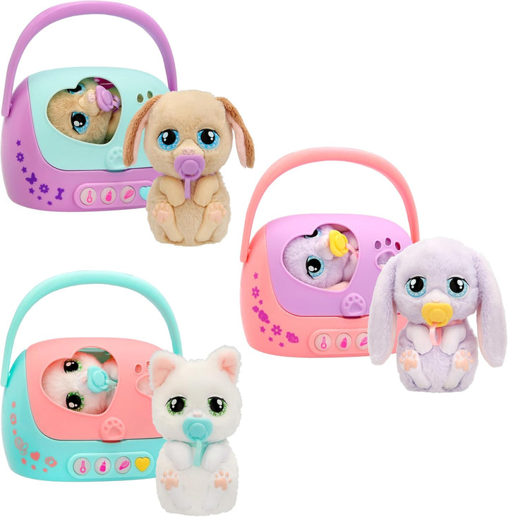 Baby Paws JUST Born Puppy INTERAKTIVE Haustiere Haustiere mit Einer elektronischen Transportbox mit