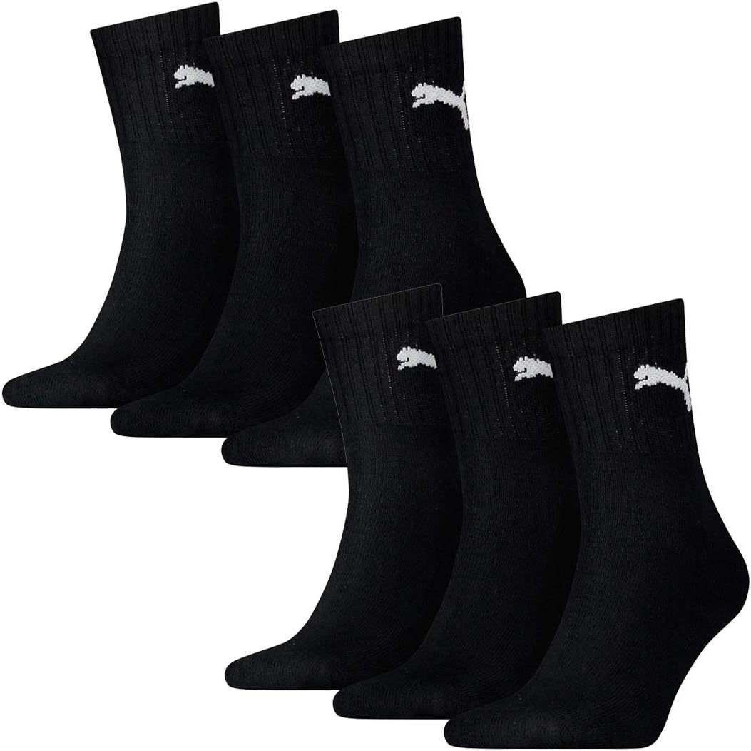 Puma Herren Short Crew Socks Sportsocken mit Frotteesohle 6er Pack Sportsocken, 35-38