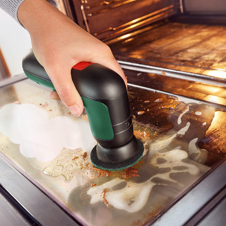 Bosch Home and Garden Akku Reinigungsbürste UniversalBrush(3,6-V-Akku, 1 Micro-USB-Kabel und 4 Reini