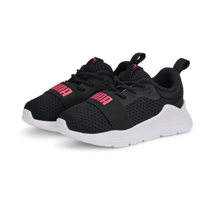 PUMA Unisex Baby Wired Run Ac Inf Sneaker 20 EU Puma Black Sunset Pink, 20 EU Puma Black Sunset Pink