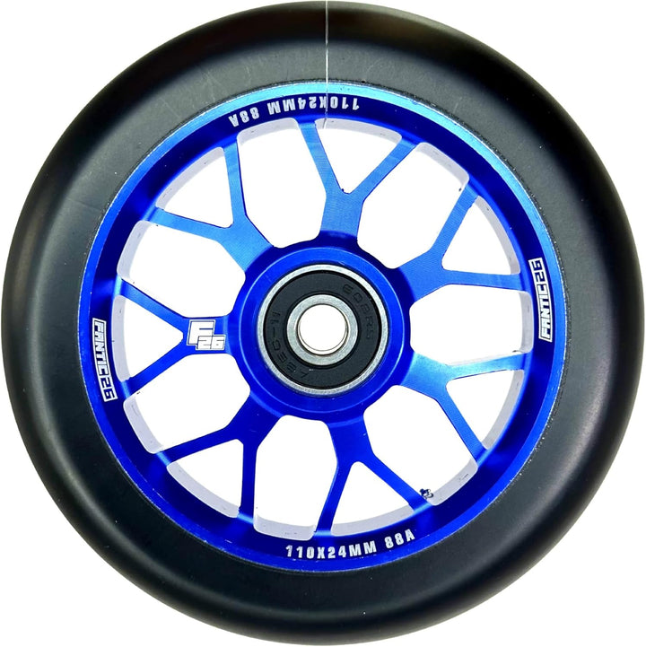 Fantic26 Spy7 Stunt Scooter Rolle I Trick I Tret I Kinder I Roller I Wheel I 110mm I ABEC 11 I Schne