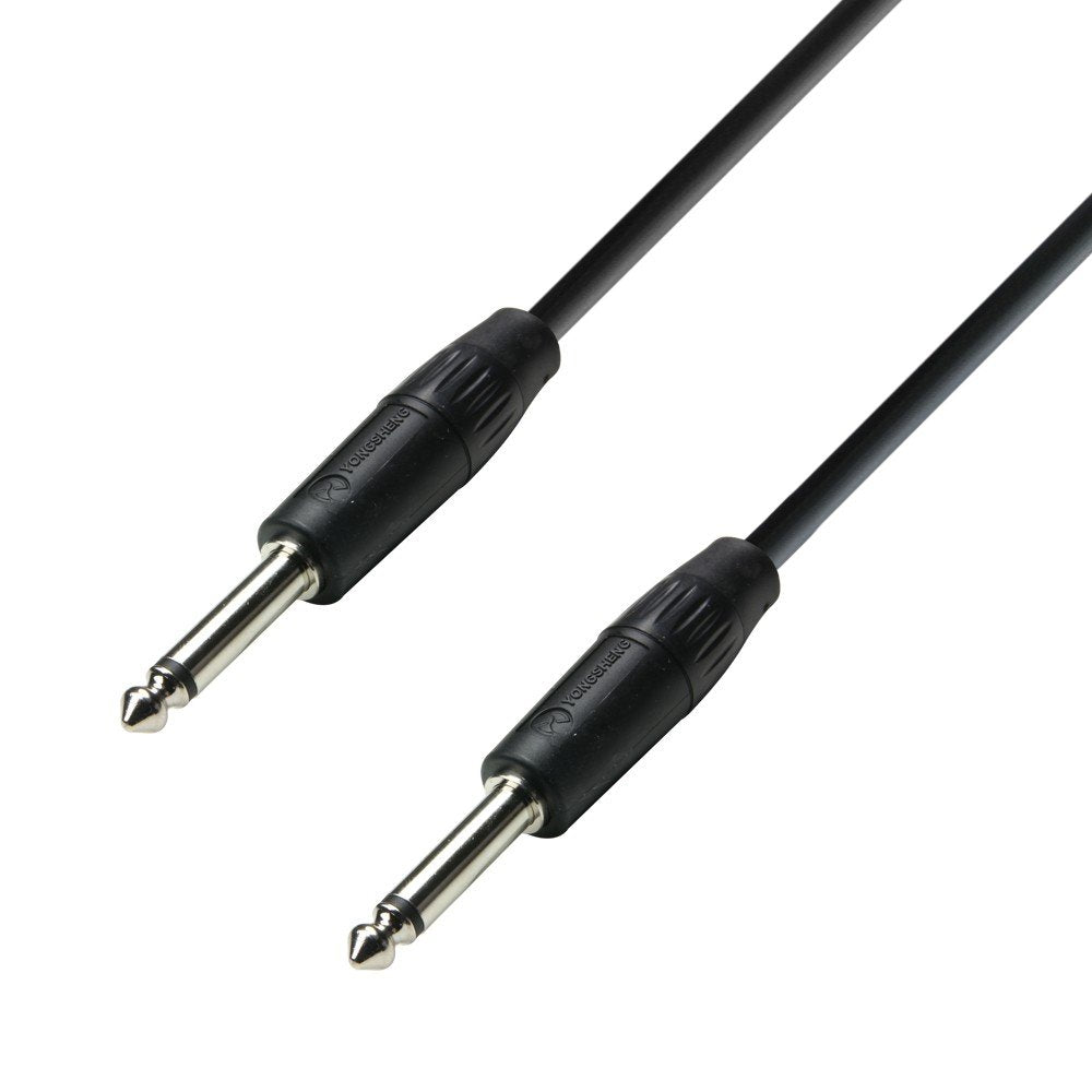 Adam Hall 3 Star Series Lautsprecherkabel (2 x 1,5 mm² 6,3 mm Mono-Klinke auf 6,3 mm Mono-Klinke), 5