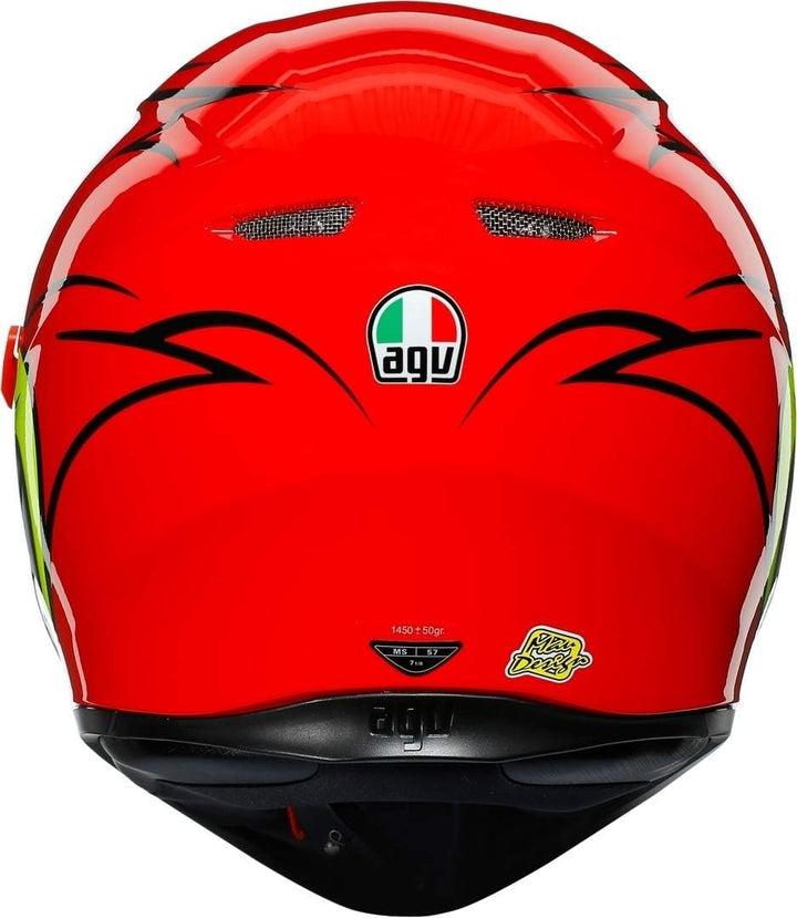 AGV Herren K3 Sv E2205 Multi Mplk Motorrad Helm XXL Rot Gelb, XXL Rot Gelb