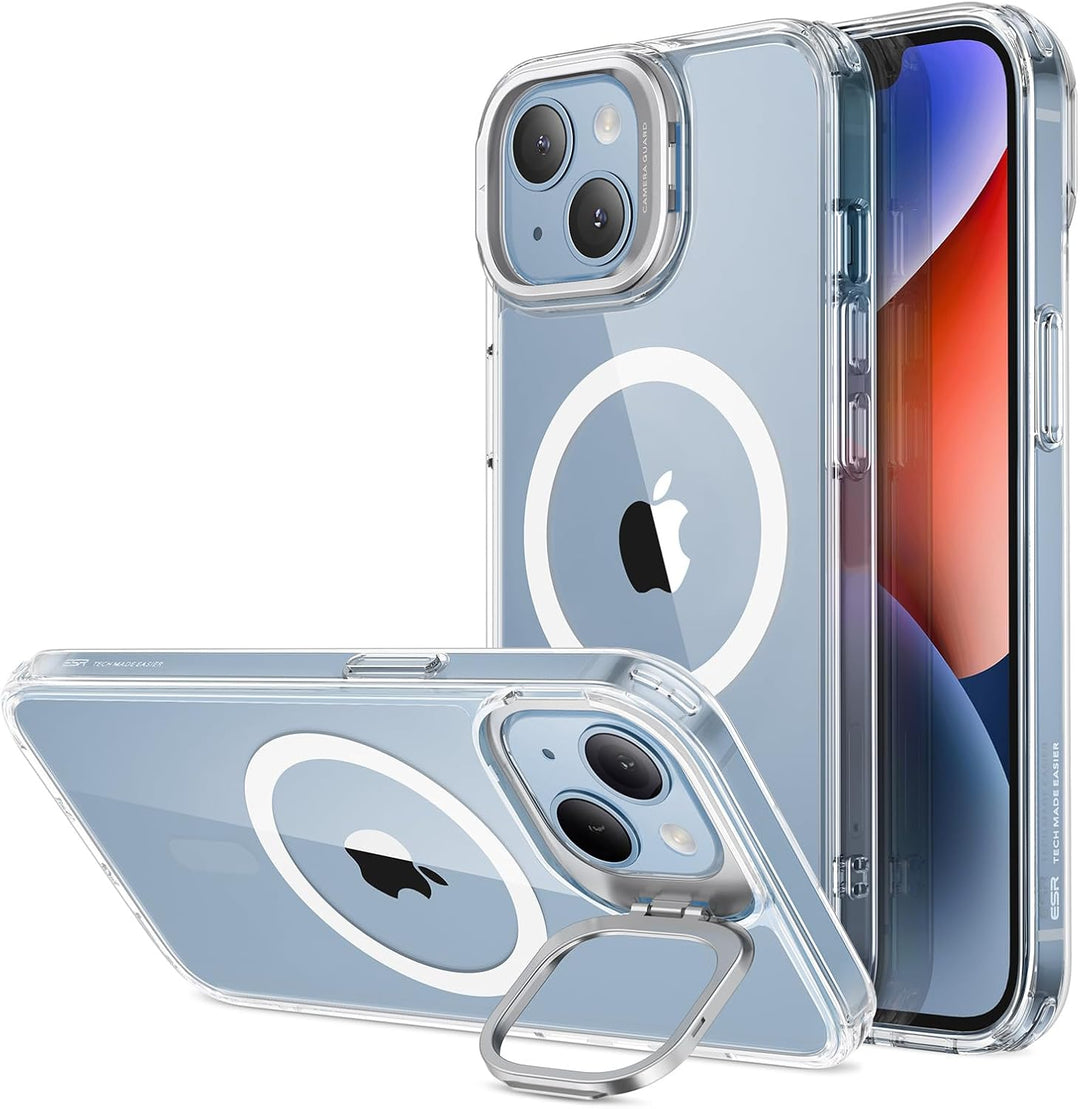 ESR für iPhone 13 Hülle und iPhone 14 Hülle, kompatibel mit MagSafe, Classic Ständer Hülle mit HaloL