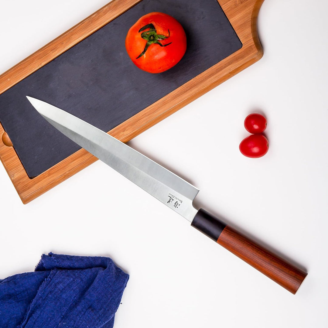 SHANGDAO Sashimi-Sushi-Messer 25 cm, japanisches Yanagiba-Messer zum Schneiden von Fischfiletierunge