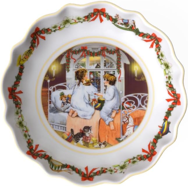 Villeroy & Boch - Annual Christmas Edition Jahresschale klein 2022 16 x 16cm, Premium Porzellan, Sam