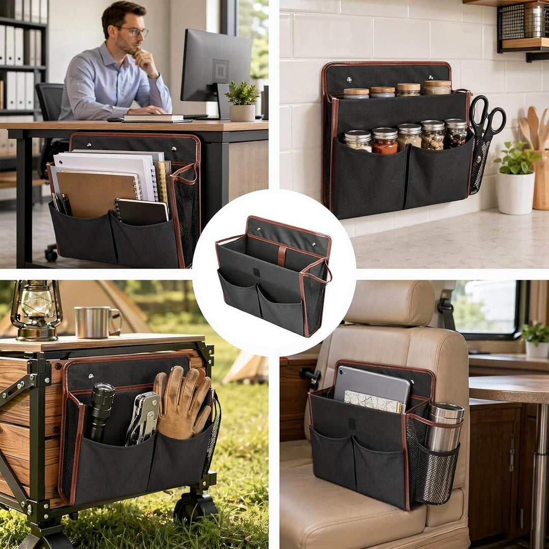 Wohnmobil Camping Organizer, Wohnwagen Deko Aufbewahrung mit Ohne Bohren Selbstklebend, Faltbare Woh