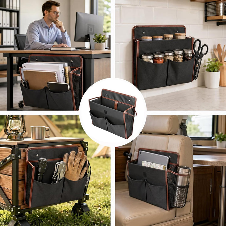 Wohnmobil Camping Organizer, Wohnwagen Deko Aufbewahrung mit Ohne Bohren Selbstklebend, Faltbare Woh