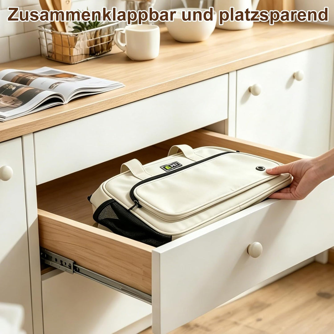 Hundetasche für Kleine Hunde, Tragetasche Hund für Kleine Hunde bis 6.5kg, Leichte Atmungsaktive Hau