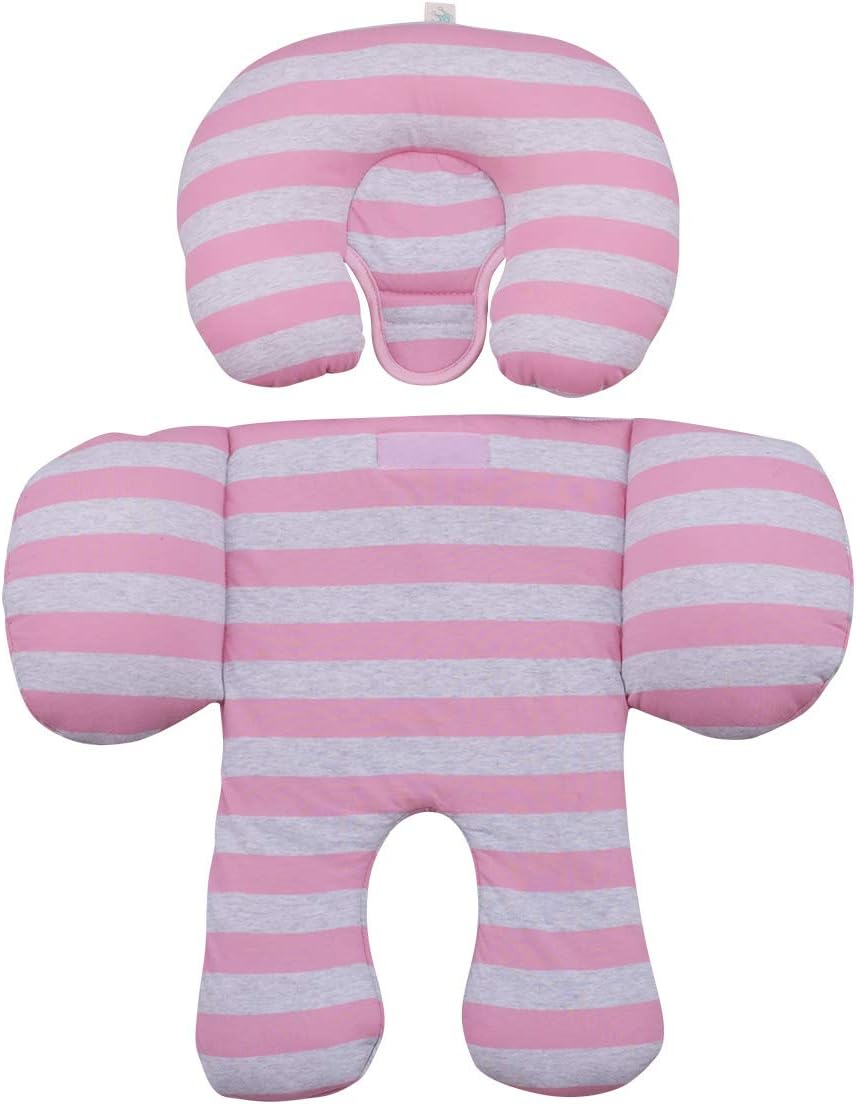 JYOKO Kids Sitzverkleinerer Antiallergikum Universal Baby 100% Baumwolle (Pink Island, Enthält Kopf-