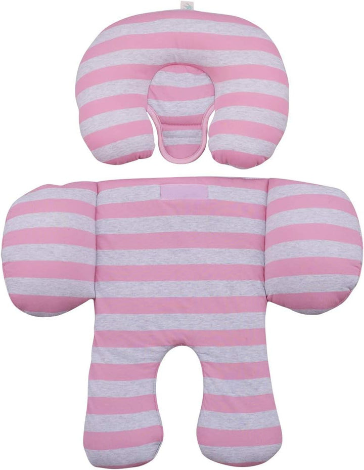 JYOKO Kids Sitzverkleinerer Antiallergikum Universal Baby 100% Baumwolle (Pink Island, Enthält Kopf-