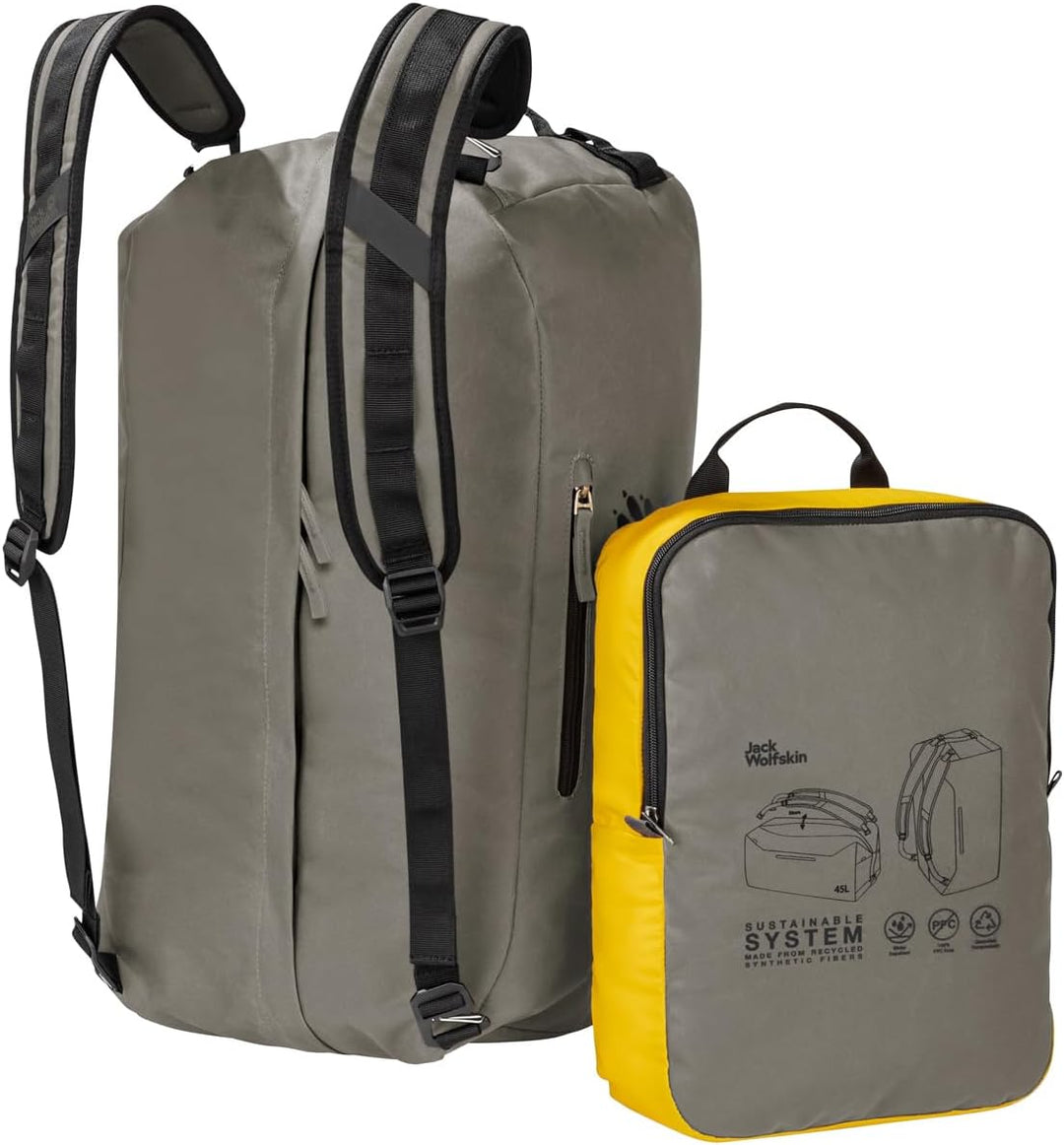Jack Wolfskin Unisex – Erwachsene Traveltopia Sporttasche Einheitsgrösse Dusty Olive, Einheitsgrösse