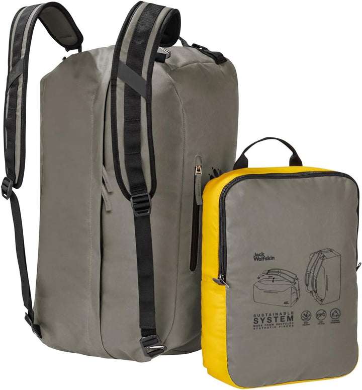 Jack Wolfskin Unisex – Erwachsene Traveltopia Sporttasche Einheitsgrösse Dusty Olive, Einheitsgrösse