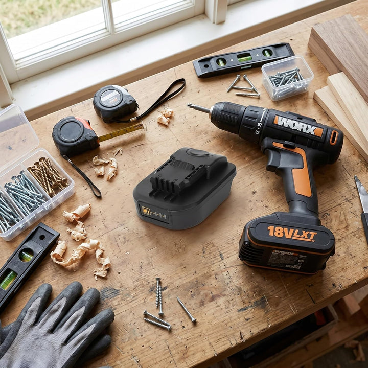 FTVOGUE Batterieadapter für Makita 18V Konvertieren für Worx 20V 4-Pin Elektrowerkzeug Zubehör