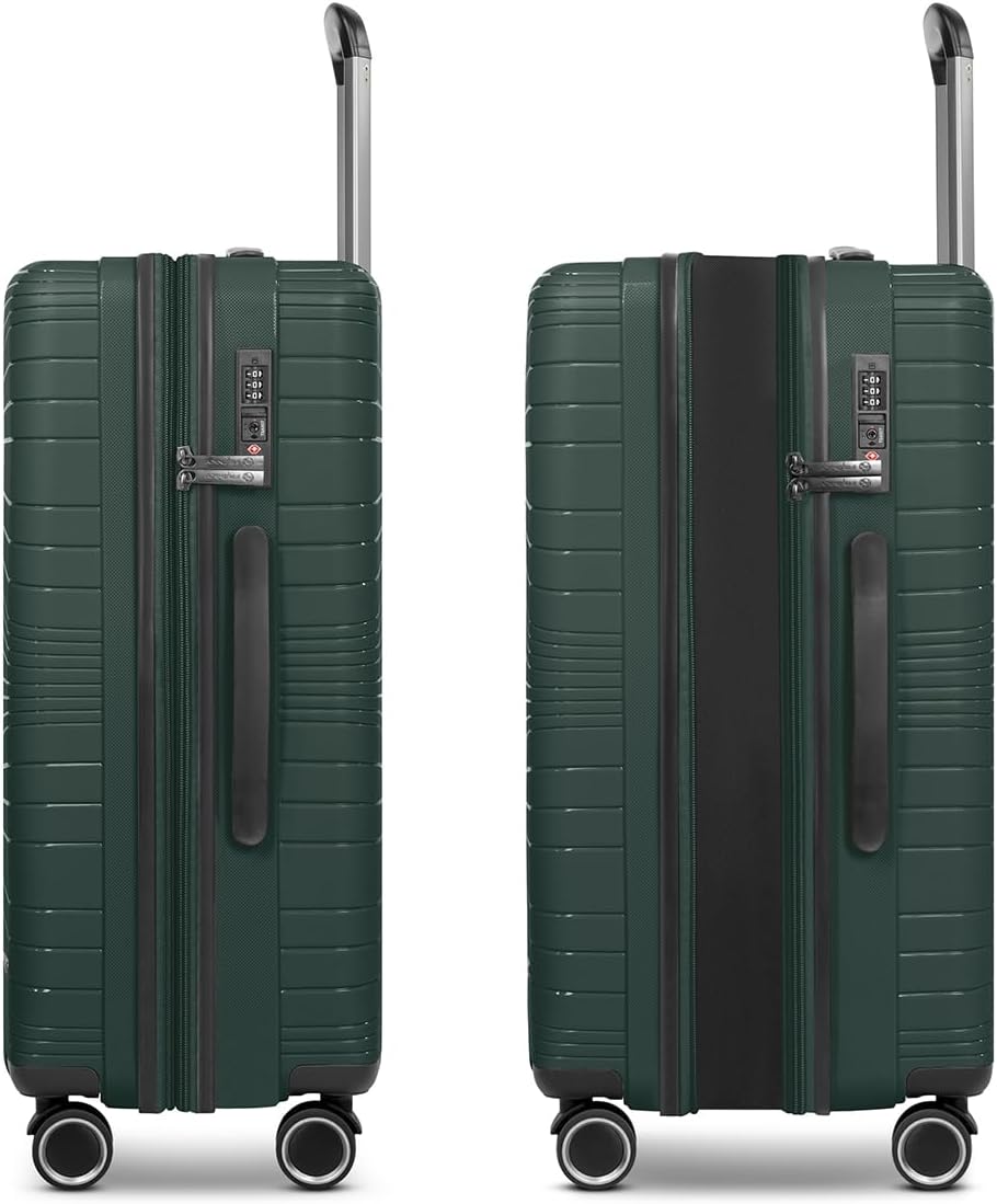 Franky Dallas 3.0 Hartschalen-Trolley mit 4 Rollen Koffer Set 3 Teilig | Ausgestattet mit TSA-Schlos
