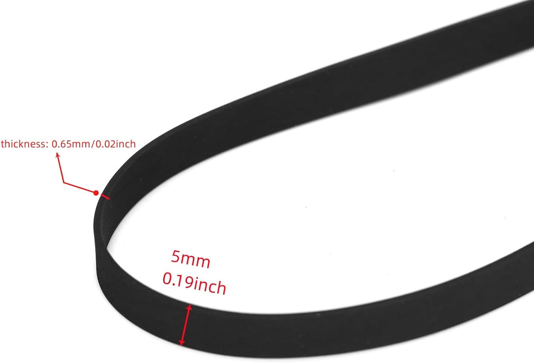 Plattenspieler-Antriebsriemen (ca. 600 mm Umfang, 5 mm Breite) für Reparatur, Ersatz, Wartung, die m