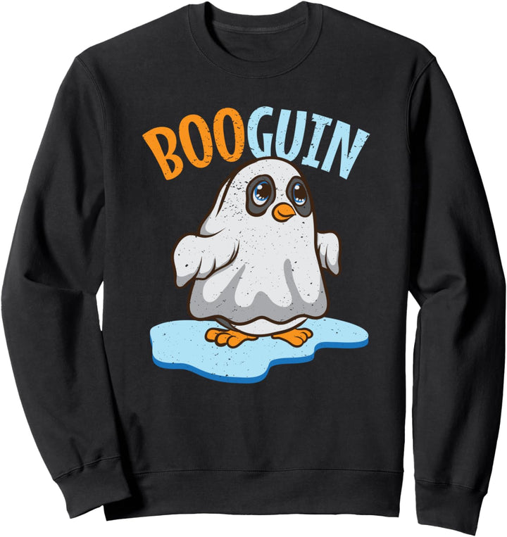 Halloween Booguin Pinguin als Gespenst Geschenk, Kostüm Sweatshirt