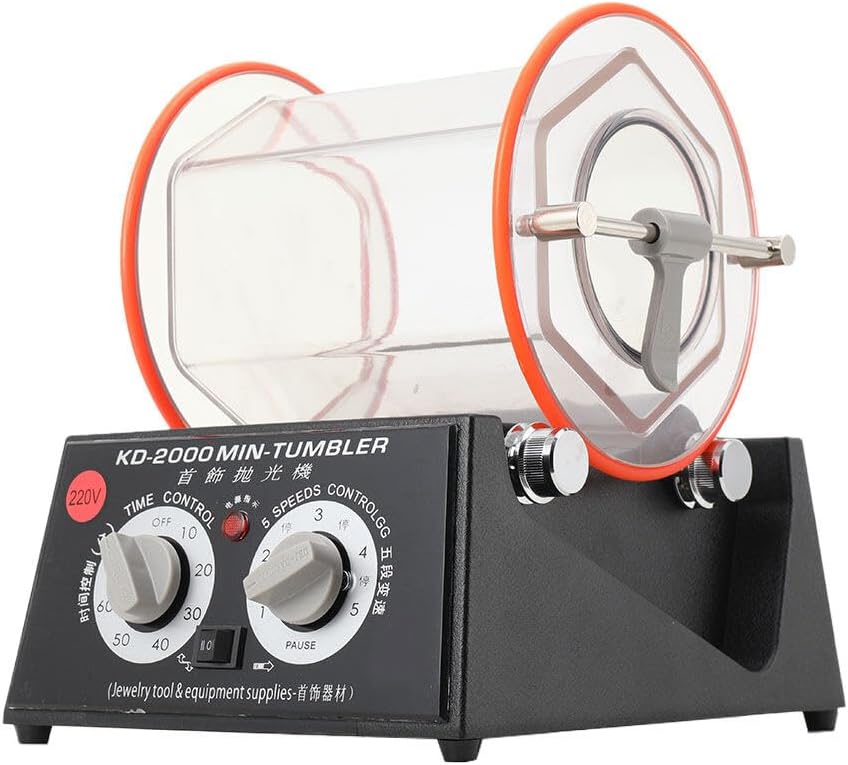 Lfhelper 5KG Poliertrommel Poliermaschine Schmuck polieren Maschine Rotary Tumbler Schmuckpolier Pol