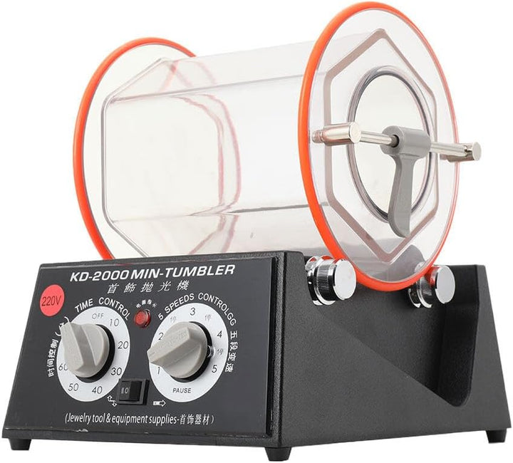 Lfhelper 5KG Poliertrommel Poliermaschine Schmuck polieren Maschine Rotary Tumbler Schmuckpolier Pol