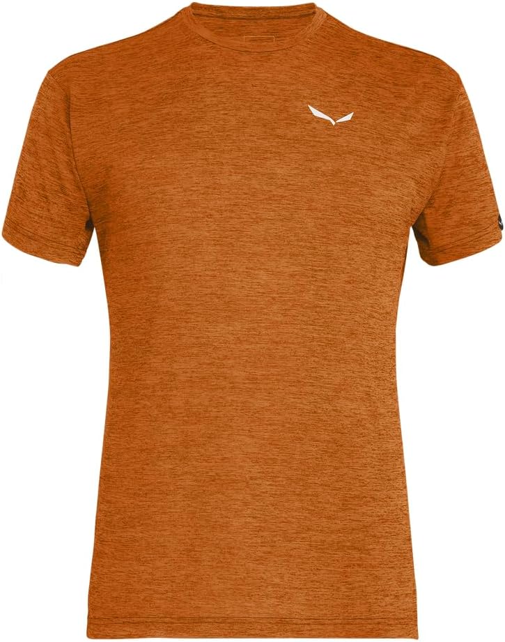 Salewa Herren Puez Melange Dry M S/S Tee Hemden & T-shirts XXL Burnt Orange Melange, XXL Burnt Orang