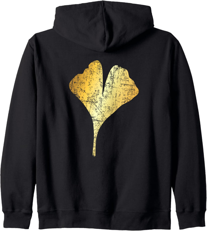 Gingkoblatt (Vintage Goldgelb) Gingko Kapuzenjacke