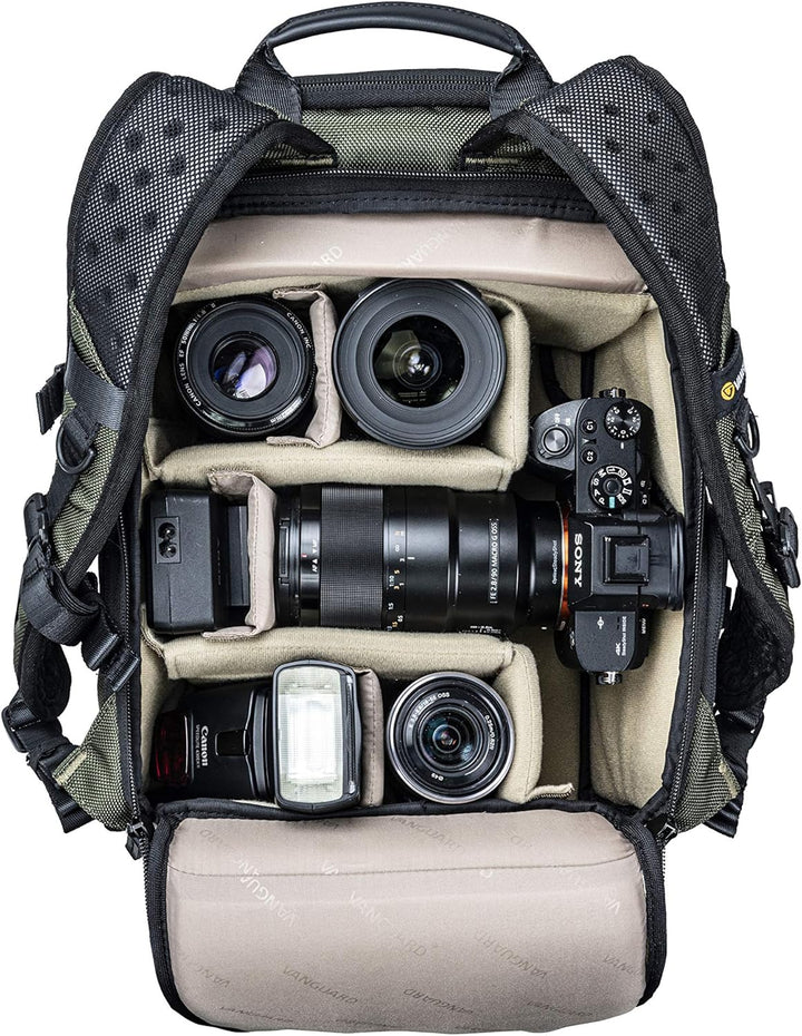 Vanguard Veo Select 37BRM GR - Rucksack für Fotoequipment Grün 37BRM - Rucksack slim, Grün 37BR