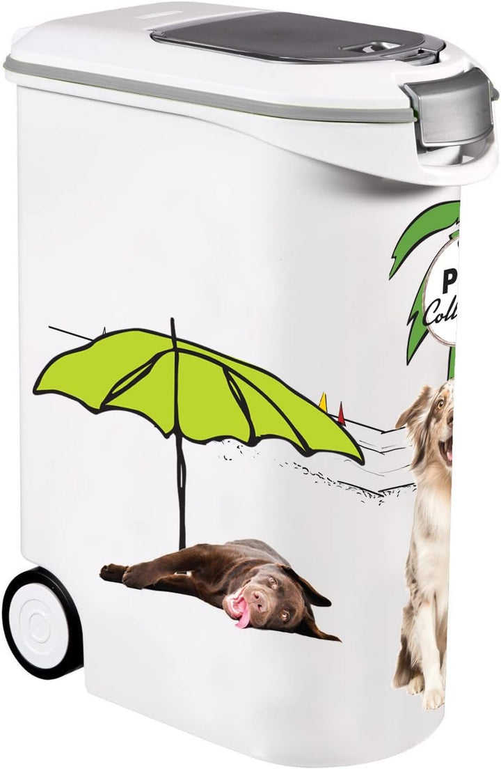 Curver Futterbehälter für Hunde – 20 kg / 54 l – Pets Collection – grosse luftdichte Aufbewahrung fü