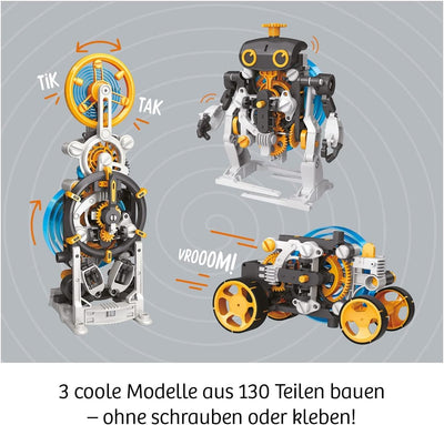 Kosmos ‎620783 Mechanical Power, Entdecke spielerisch Mechanik, Bausatz mit Spiral-Motor für Rennaut