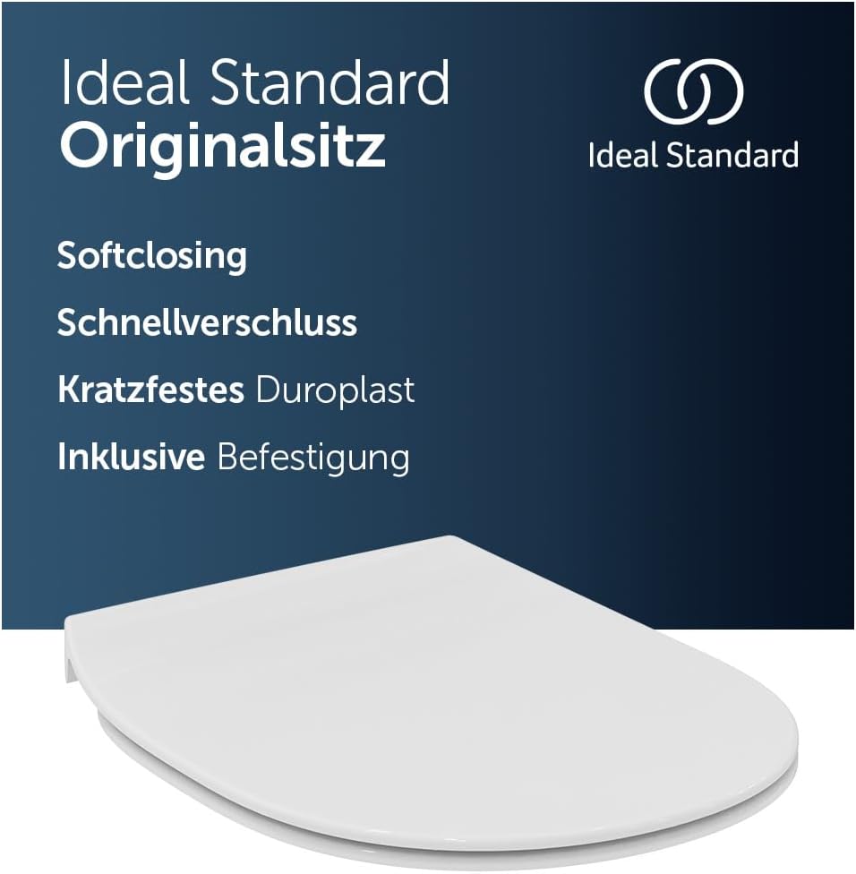 Ideal Standard E772401 Connect WC-Sitz mit Softclosing, Flat Flat mit